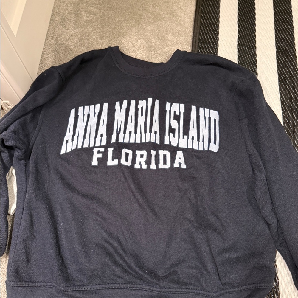 Anna Maria Island Florida Men's Black Sweater
